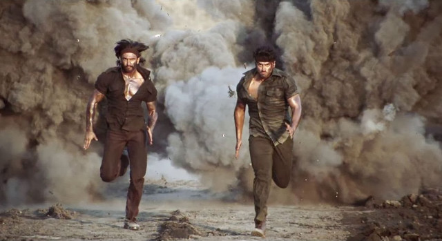 Men running dust smoke plume free wallpaper - medium preview image