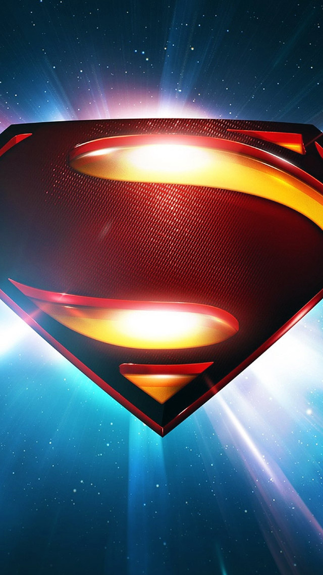 Superman logo bright light blue free wallpaper - medium preview image