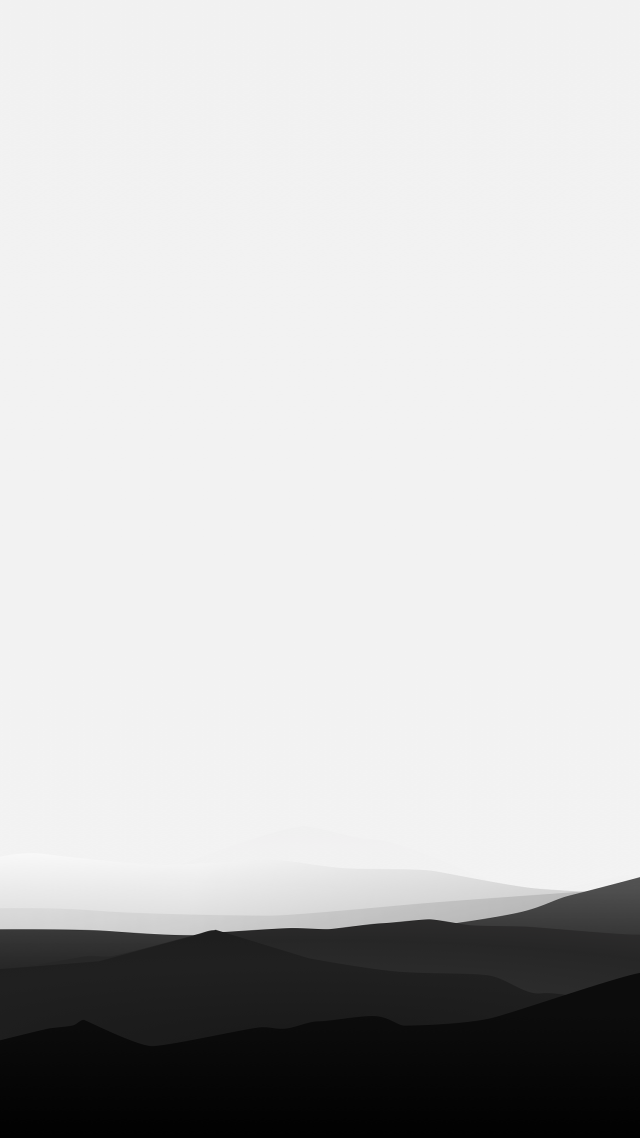 Mountain range lone tree black free wallpaper - medium preview image