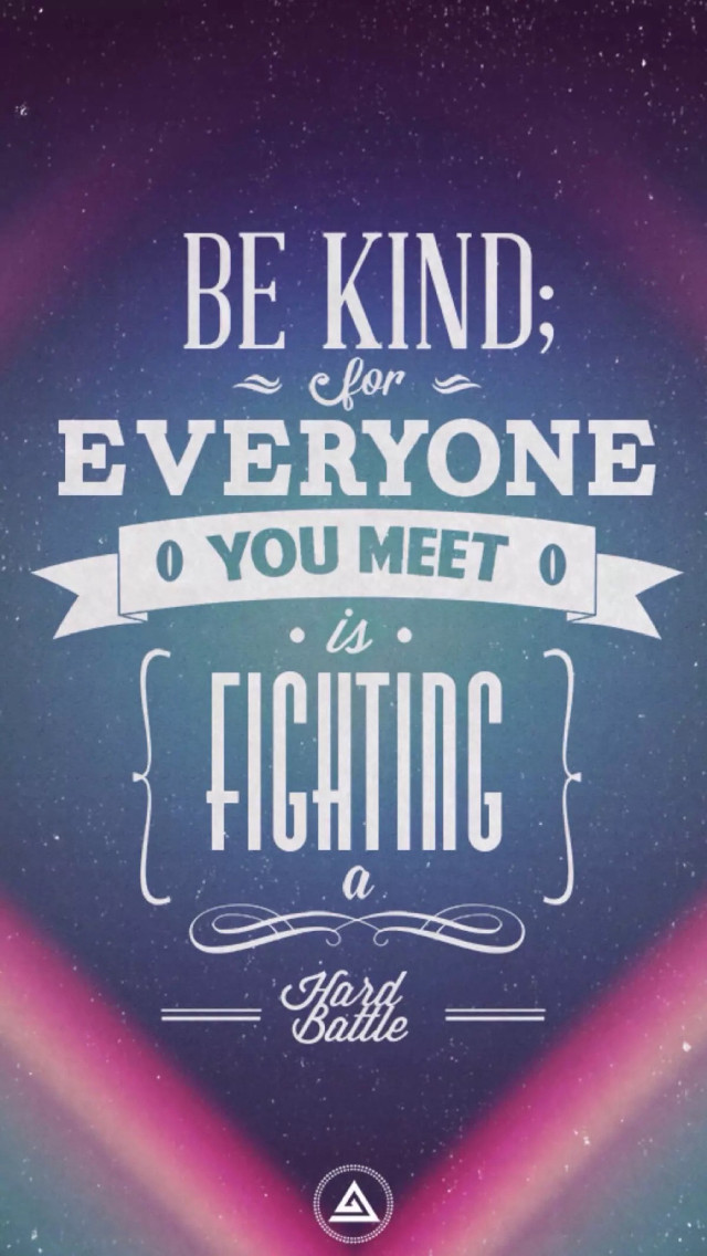 Be kind quote poster 1980s free wallpaper - medium preview image
