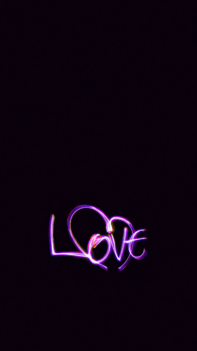 Purple love sign dark sky free wallpaper - medium preview image
