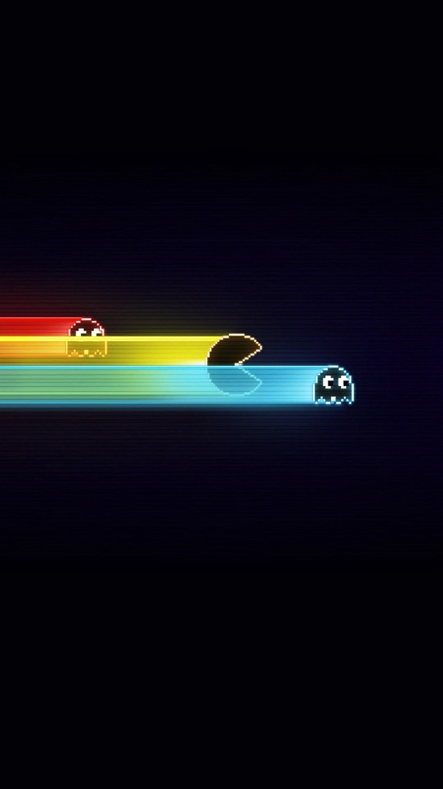 Computer mouse rainbow light black free wallpaper - medium preview image