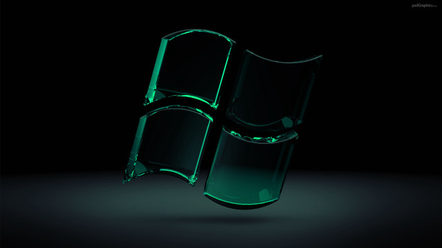 Green glass holography 3d render free wallpaper - medium preview image
