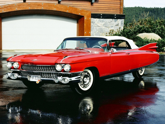 Red car parked house wet free wallpaper - medium preview image