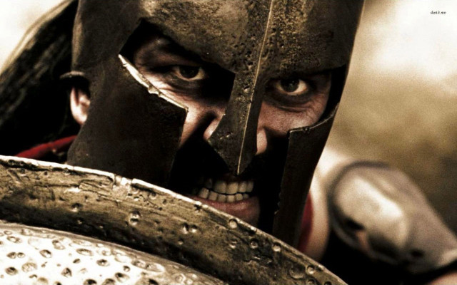 Man helmet sword skull face free wallpaper - medium preview image