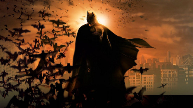 Batman cityscape bats sunset gothic free wallpaper - medium preview image