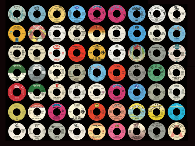 Colorful records variety group sizes free wallpaper - medium preview image