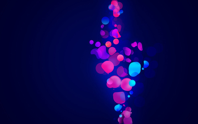 Blue background cross circles dots #2 free wallpaper - medium preview image