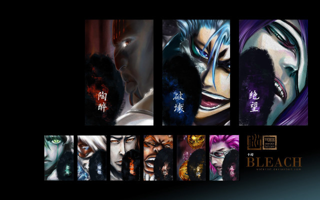 Anime characters expressions emotions faces free wallpaper - medium preview image