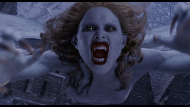 Woman bloody face white makeup free wallpaper - medium preview image