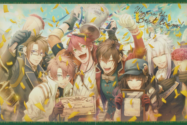 Trophy plaque confetti celebration group free wallpaper - medium preview image