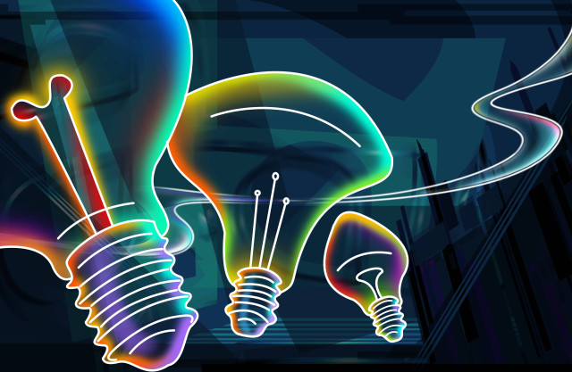 Neon lightbulb long neck luminais free wallpaper - medium preview image
