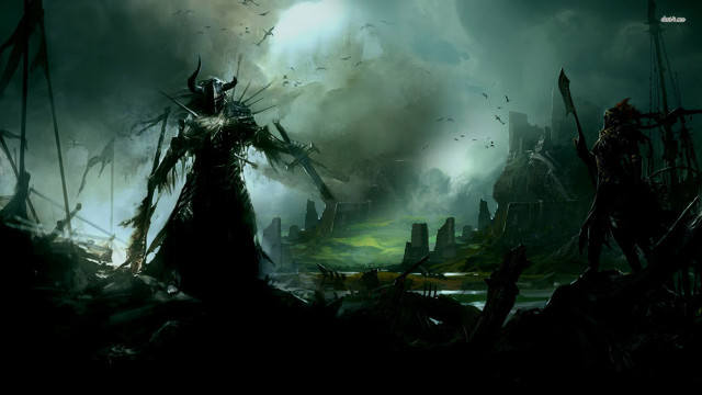 Man field demons back shoulder free wallpaper - medium preview image