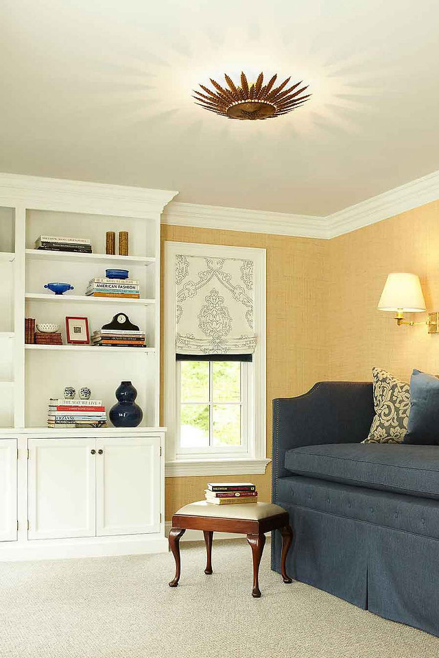 Livingroom couch coffeetable bookcases lamp free wallpaper - medium preview image