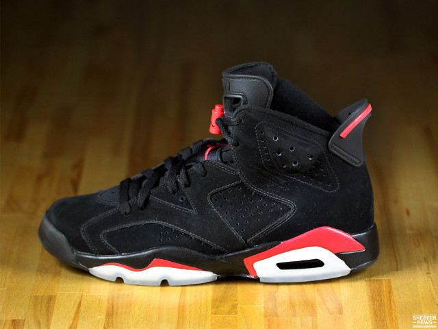 Black red sneakers wooden floor #2 free wallpaper - medium preview image