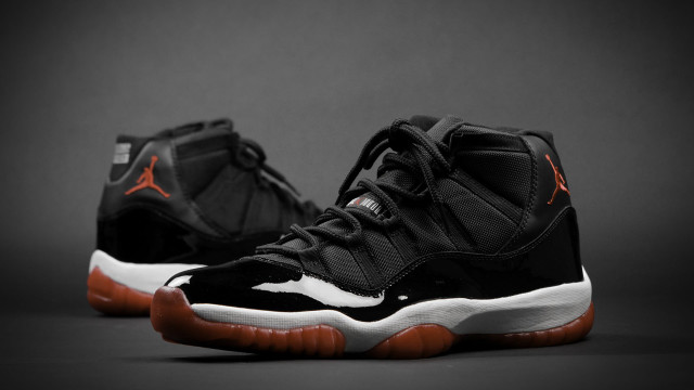 Black orange sneakers flames 3d free wallpaper - medium preview image