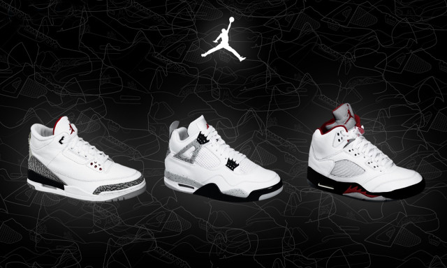 White red sneakers flames jigsaw free wallpaper - medium preview image