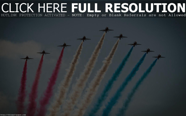 Jets flying formation sky click free wallpaper - medium preview image