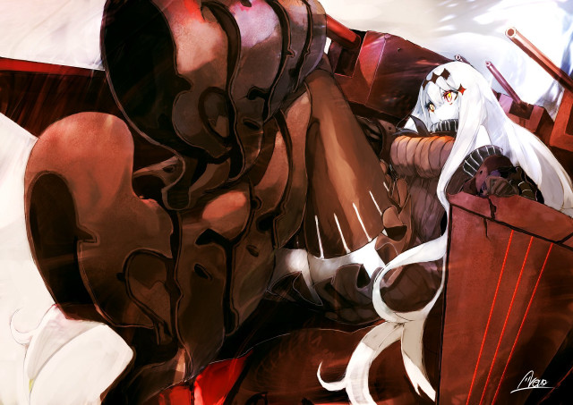 White haired woman cat lap free wallpaper - medium preview image