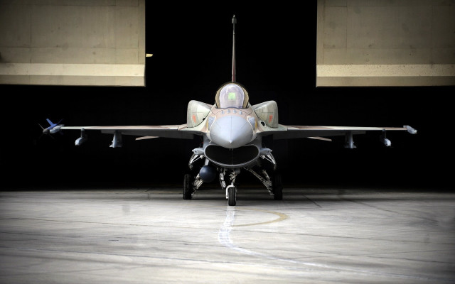 Fighter jet runway night lights #2 free wallpaper - medium preview image