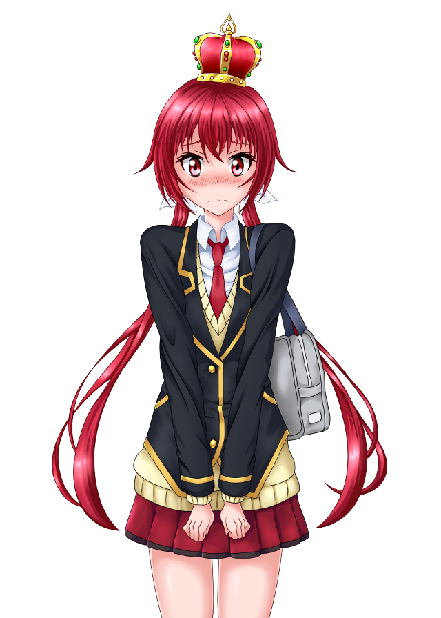 Girl school uniform crown purse free wallpaper - medium preview image