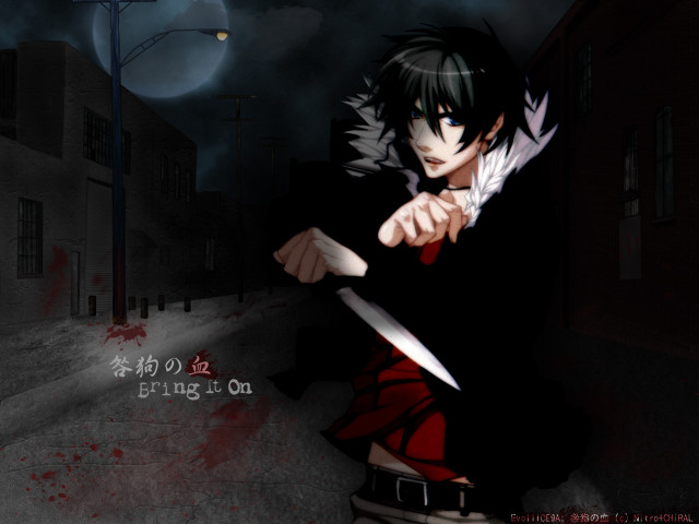 Man knife dark alley full free wallpaper - medium preview image