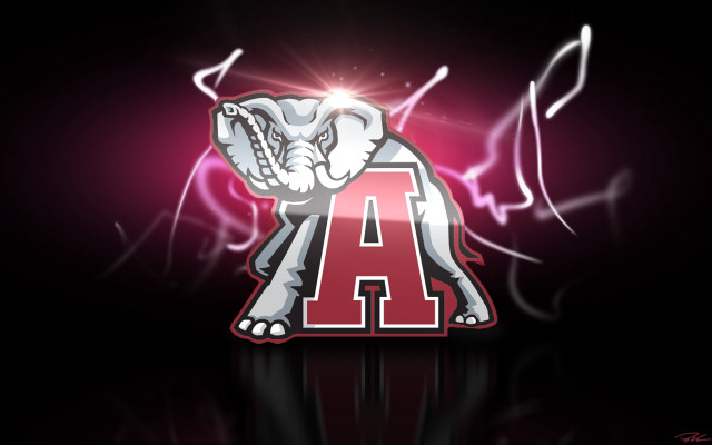 Elephant logo lightning effect red free wallpaper - medium preview image