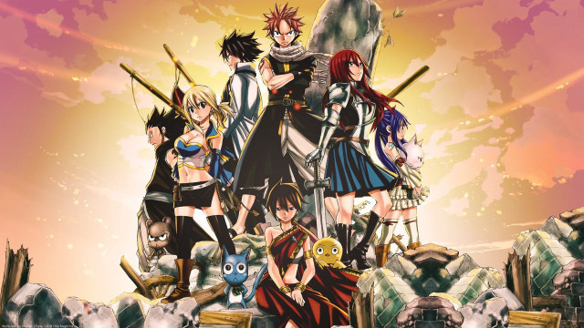 Anime characters mountain swords sky #2 free wallpaper - medium preview image