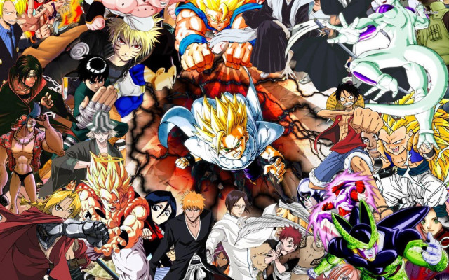 Anime characters expressions faces different free wallpaper - medium preview image