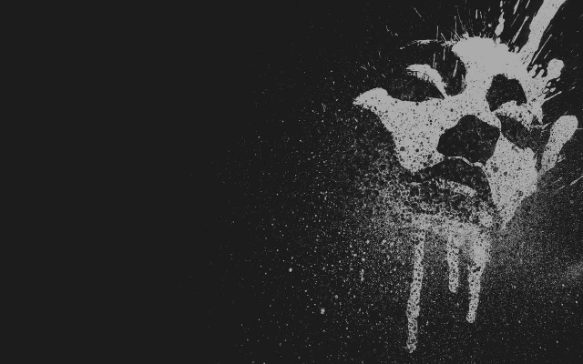 Black white flower water drops free wallpaper - medium preview image