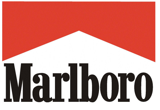 Marlboro logo red triangle word free wallpaper - medium preview image
