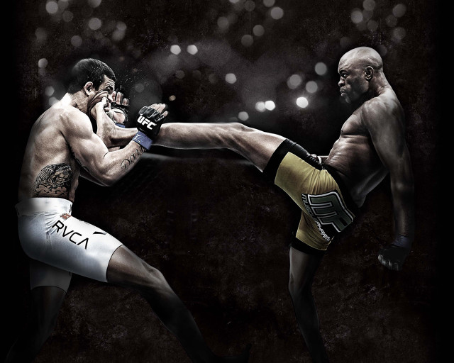 Boxing men tattoo dark background free wallpaper - medium preview image