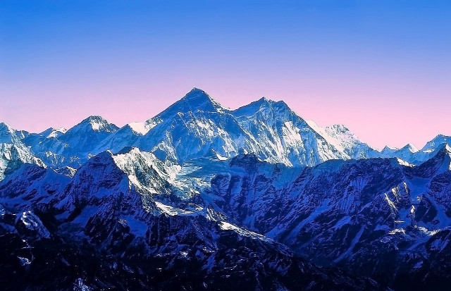 Mountain range pink sky clouds #2 free wallpaper - medium preview image