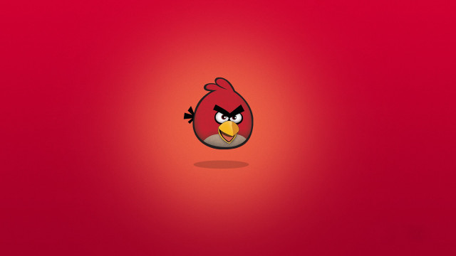 Red angry bird yellow beak free wallpaper - medium preview image