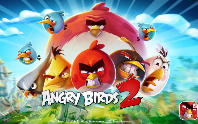 Angry birds game sky clouds free wallpaper - medium preview image