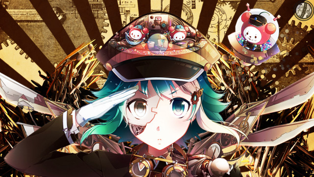 Girl hat scissors clock clocktower free wallpaper - medium preview image