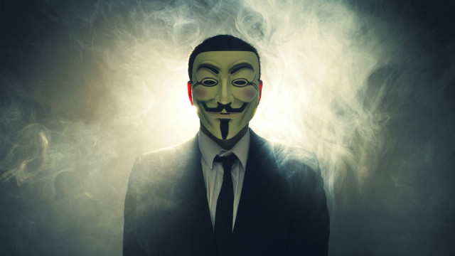 Man suit mask cigarette face free wallpaper - medium preview image