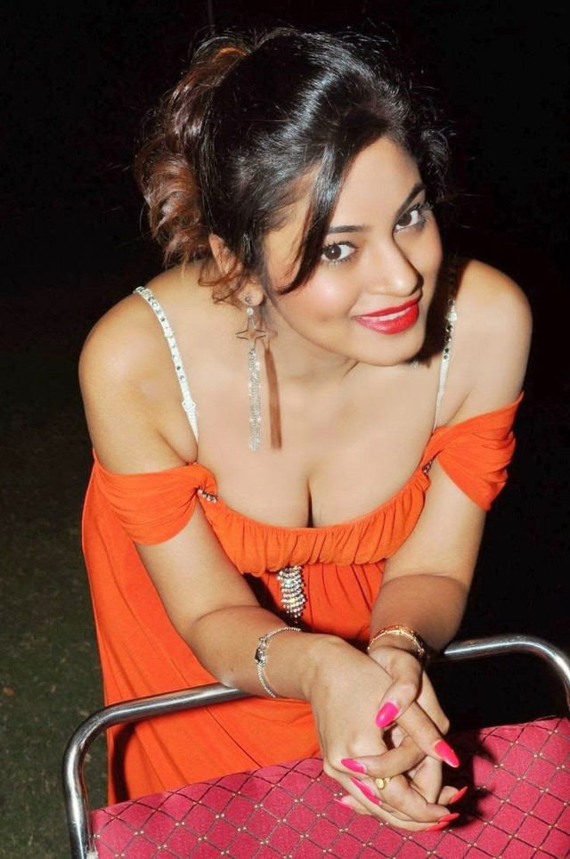 Woman orange dress chair pink free wallpaper - medium preview image