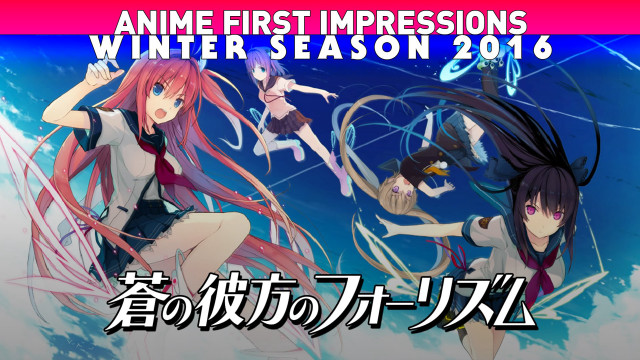 Anime winter 2016 4girls schooluniform free wallpaper - medium preview image