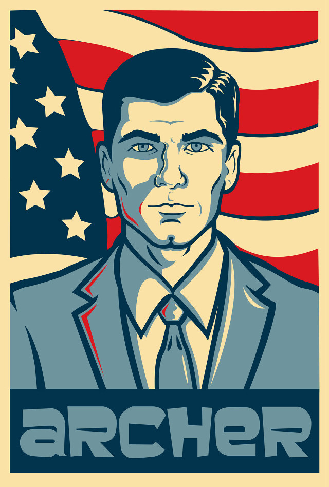Man suit tie american flag free wallpaper - medium preview image