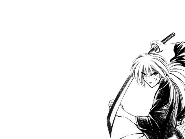 Person holding sword drawing image free wallpaper - medium preview image