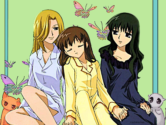 Girls bench panda background butterfly free wallpaper - medium preview image