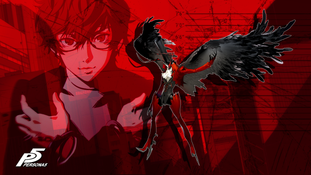 Woman bird shoulder red background free wallpaper - medium preview image