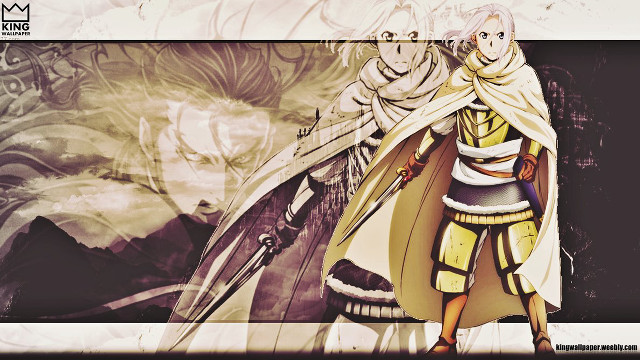 Anime character sword white robe free wallpaper - medium preview image