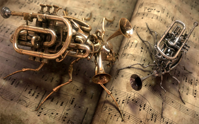 Bug sheet music trumpet bug free wallpaper - medium preview image