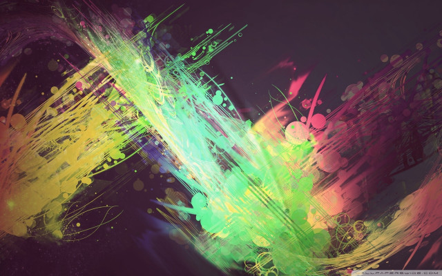 Colorful abstract painting black background #4 free wallpaper - medium preview image