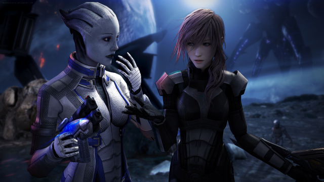 Sci fi female characters futuristic free wallpaper - medium preview image