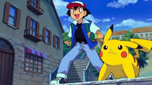 Man baseballcap pikachu cityscape bridge free wallpaper - medium preview image