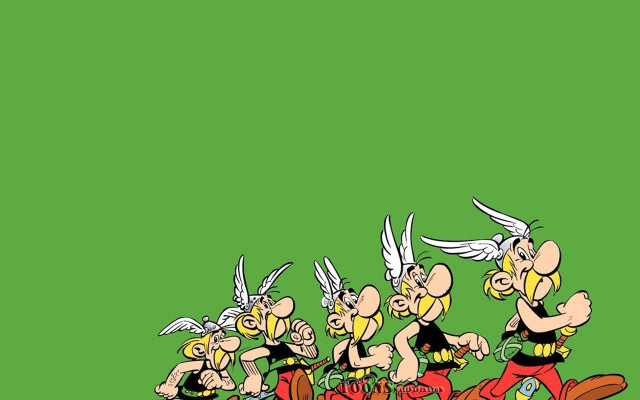 Cartoon group wagon green background free wallpaper - medium preview image