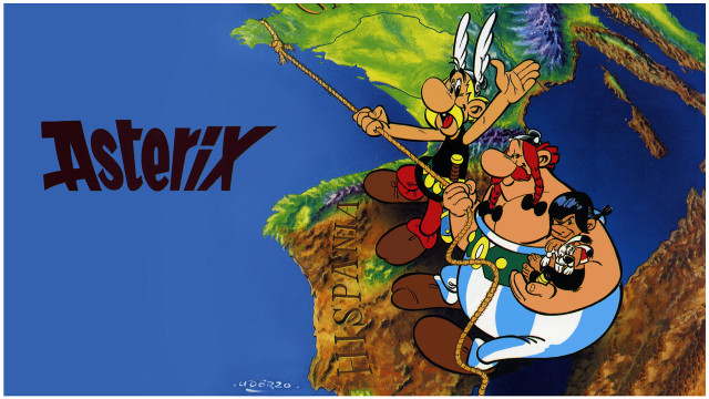 Cartoon group people horse sword free wallpaper - medium preview image